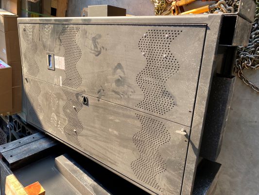 Lot of Perfect Power Systems One (1) UPS Cabinet and One (1) Battery Cabinet